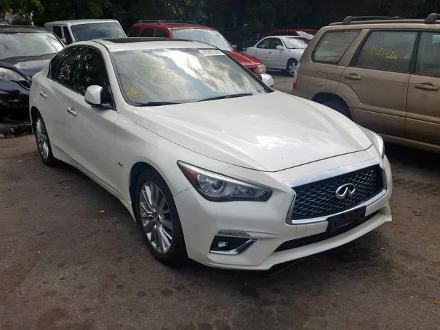 JN1EV7AR6JM431761 - 2018 INFINITI Q50 LUXE WHITE photo 1