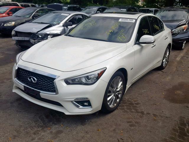 JN1EV7AR6JM431761 - 2018 INFINITI Q50 LUXE WHITE photo 2