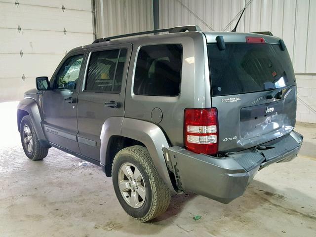 1C4PJMAK3CW144503 - 2012 JEEP LIBERTY SP SILVER photo 3