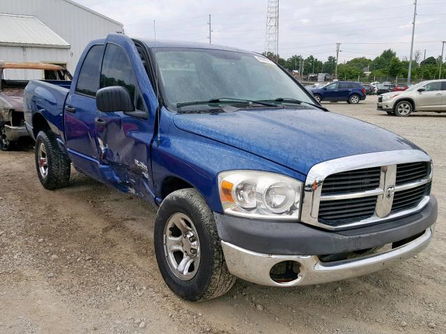 1D7HA18N48S627280 - 2008 DODGE RAM 1500 S BLUE photo 1