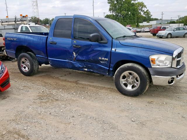 1D7HA18N48S627280 - 2008 DODGE RAM 1500 S BLUE photo 9