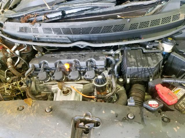 2HGFA16699H539445 - 2009 HONDA CIVIC LX-S GRAY photo 7