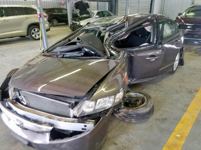 2HGFA16699H539445 - 2009 HONDA CIVIC LX-S GRAY photo 9