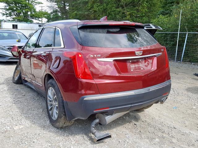 1GYKNCRS0JZ129539 - 2018 CADILLAC XT5 LUXURY RED photo 3