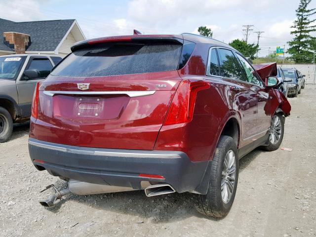 1GYKNCRS0JZ129539 - 2018 CADILLAC XT5 LUXURY RED photo 4