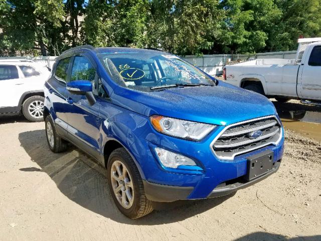 MAJ6P1UL2JC228166 - 2018 FORD ECOSPORT S BLUE photo 1