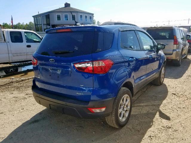 MAJ6P1UL2JC228166 - 2018 FORD ECOSPORT S BLUE photo 4