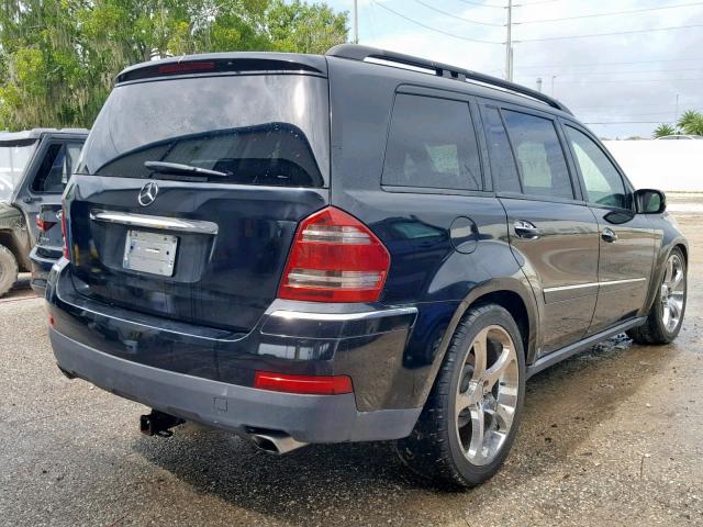 4JGBF71E77A103538 - 2007 MERCEDES-BENZ GL 450 4MA BLACK photo 4