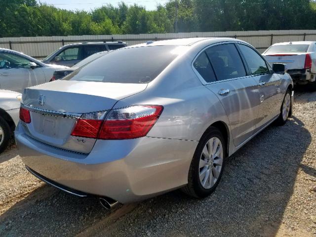 1HGCR3F81DA035908 - 2013 HONDA ACCORD EXL SILVER photo 4