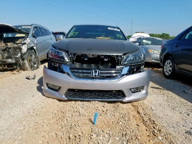 1HGCR3F81DA035908 - 2013 HONDA ACCORD EXL SILVER photo 9