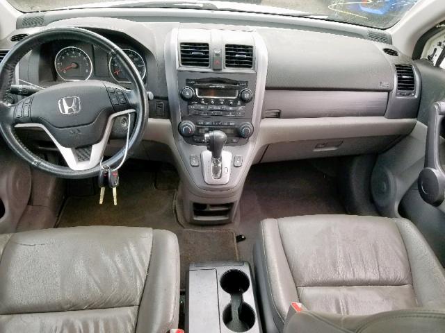 5J6RE48798L034329 - 2008 HONDA CR-V EXL WHITE photo 9