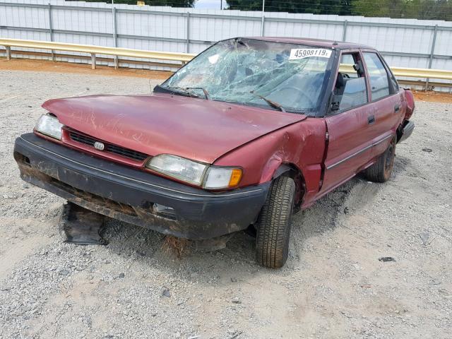 1Y1SK5469MZ000218 - 1991 GEO PRIZM BASE أحمر صورة 2