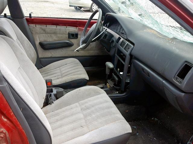 1Y1SK5469MZ000218 - 1991 GEO PRIZM BASE أحمر صورة 5