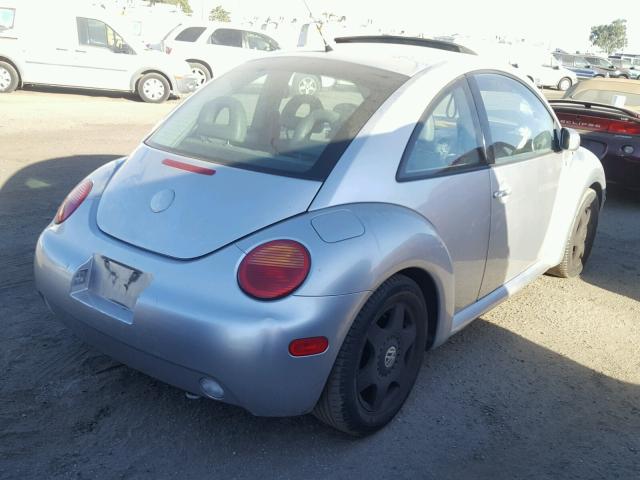 3VWCK21C61M435354 - 2001 VOLKSWAGEN NEW BEETLE SILVER photo 4