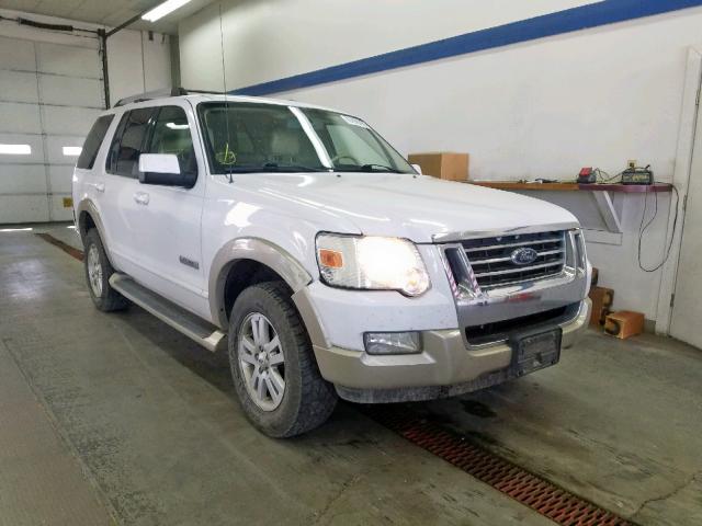 1FMEU74E06UB44542 - 2006 FORD EXPLORER E WHITE photo 1