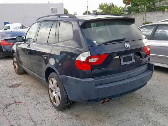 WBXPA93454WA65191 - 2004 BMW X3 3.0I BLACK photo 3