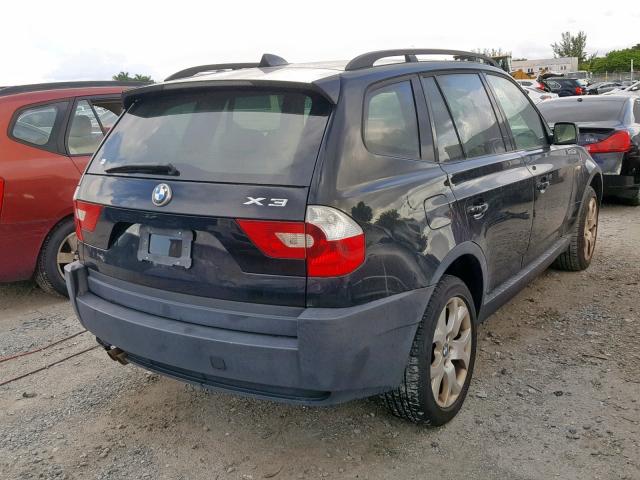 WBXPA93454WA65191 - 2004 BMW X3 3.0I BLACK photo 4