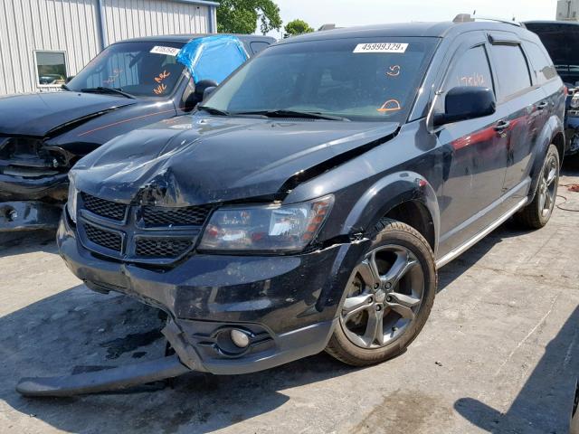 3C4PDCGG9FT621580 - 2015 DODGE JOURNEY CR BLACK photo 2