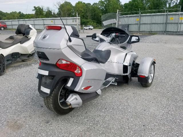 2BXJBWC17AV000534 - 2010 CAN-AM SPYDER ROA SILVER photo 4