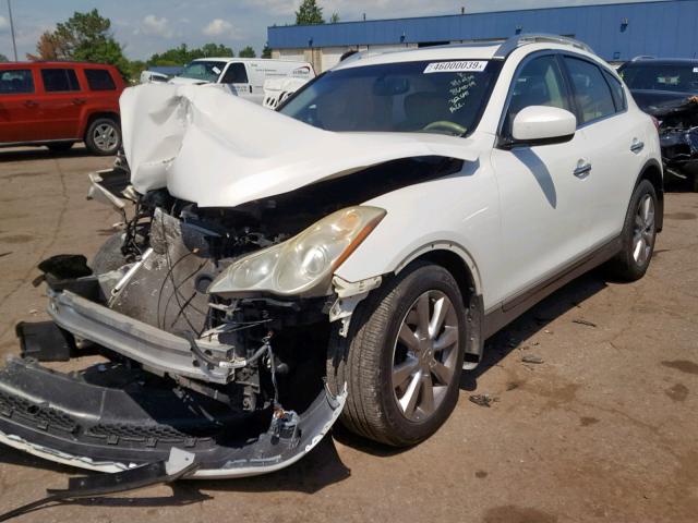 JNKAJ09E88M302641 - 2008 INFINITI EX35 BASE WHITE photo 2
