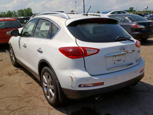 JNKAJ09E88M302641 - 2008 INFINITI EX35 BASE WHITE photo 3