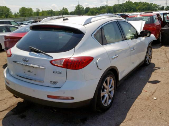 JNKAJ09E88M302641 - 2008 INFINITI EX35 BASE WHITE photo 4