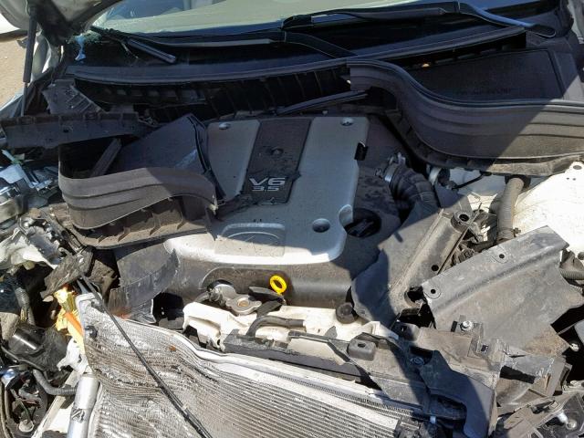 JNKAJ09E88M302641 - 2008 INFINITI EX35 BASE WHITE photo 7