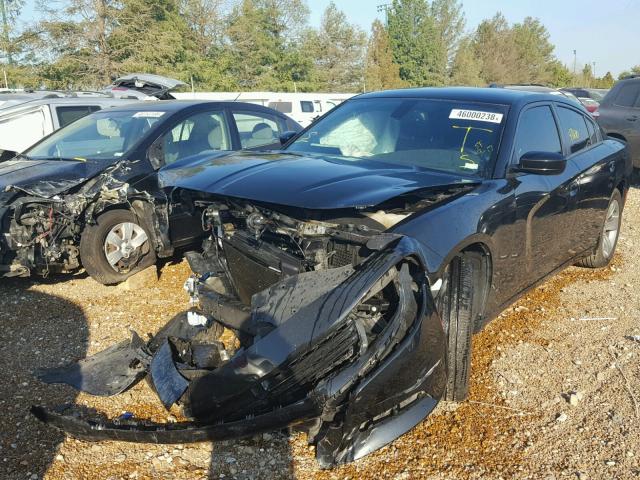 2C3CDXHG8GH265805 - 2016 DODGE CHARGER SX BLACK photo 2