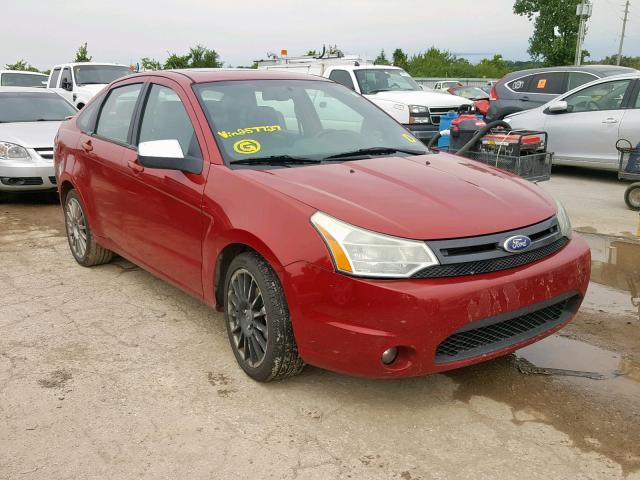 1FAHP3GN7AW257727 - 2010 FORD FOCUS SES RED photo 1