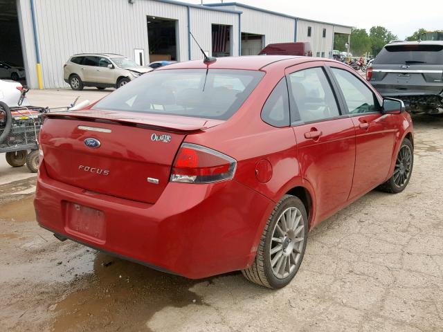 1FAHP3GN7AW257727 - 2010 FORD FOCUS SES RED photo 4