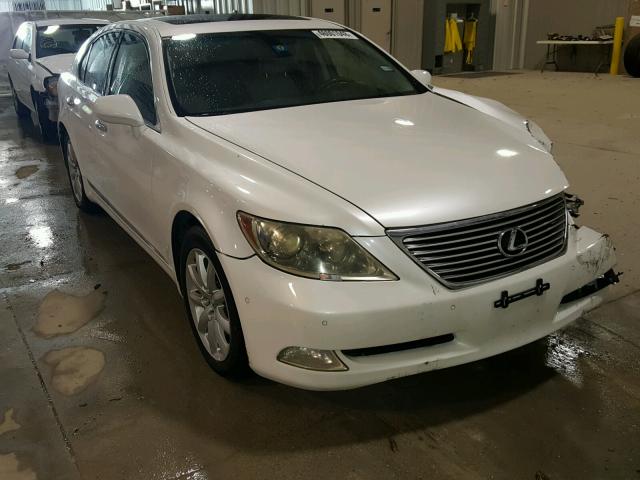 JTHBL46F375015851 - 2007 LEXUS LS 460 WHITE photo 1