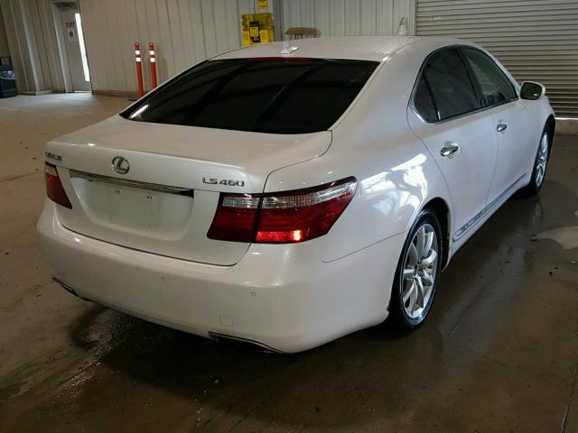 JTHBL46F375015851 - 2007 LEXUS LS 460 WHITE photo 4