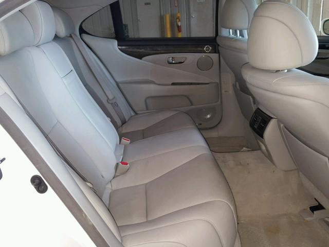 JTHBL46F375015851 - 2007 LEXUS LS 460 WHITE photo 6