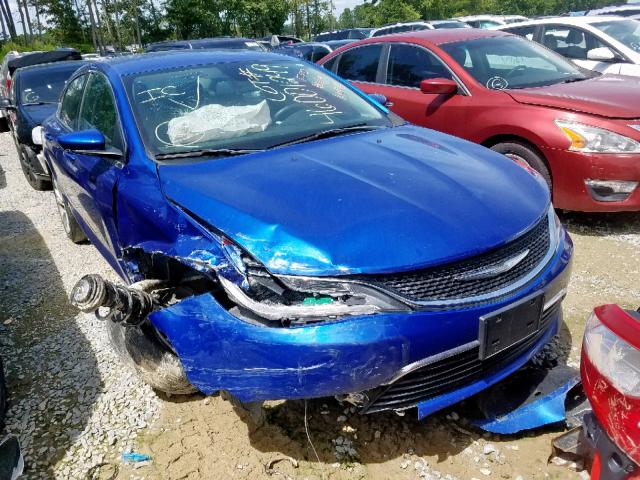 1C3CCCAB5FN571344 - 2015 CHRYSLER 200 LIMITE BLUE photo 1