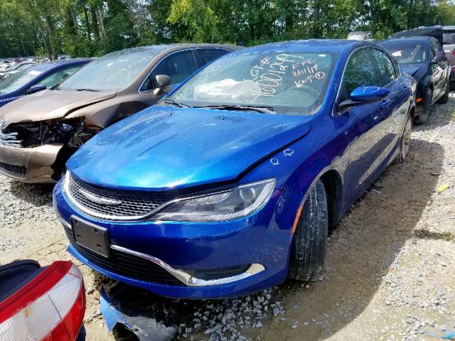 1C3CCCAB5FN571344 - 2015 CHRYSLER 200 LIMITE BLUE photo 2