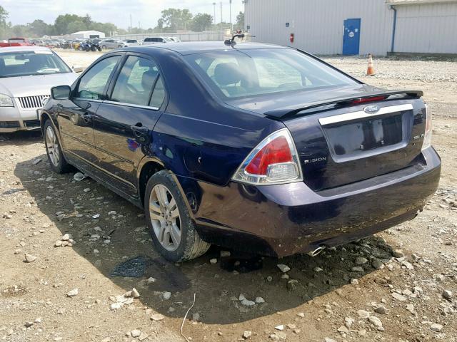 3FAHP08177R180783 - 2007 FORD FUSION SEL PURPLE photo 3