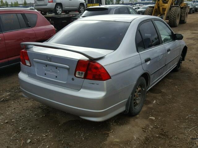 2HGES16315H030085 - 2005 HONDA CIVIC DX V SILVER photo 4