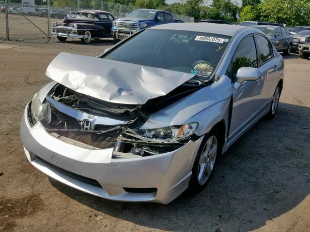 2HGFA1F63AH527277 - 2010 HONDA CIVIC LX-S فضي صورة 2