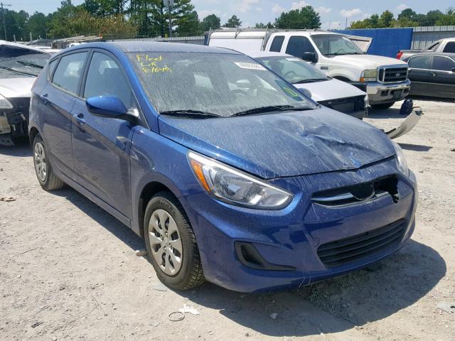 KMHCT5AE7HU322419 - 2017 HYUNDAI ACCENT SE BLUE photo 1