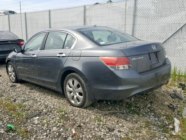 1HGCP368X8A019685 - 2008 HONDA ACCORD EXL GRAY photo 3