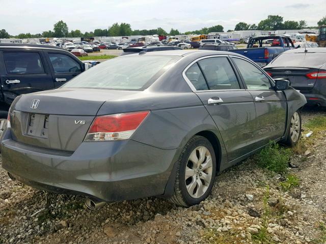 1HGCP368X8A019685 - 2008 HONDA ACCORD EXL GRAY photo 4