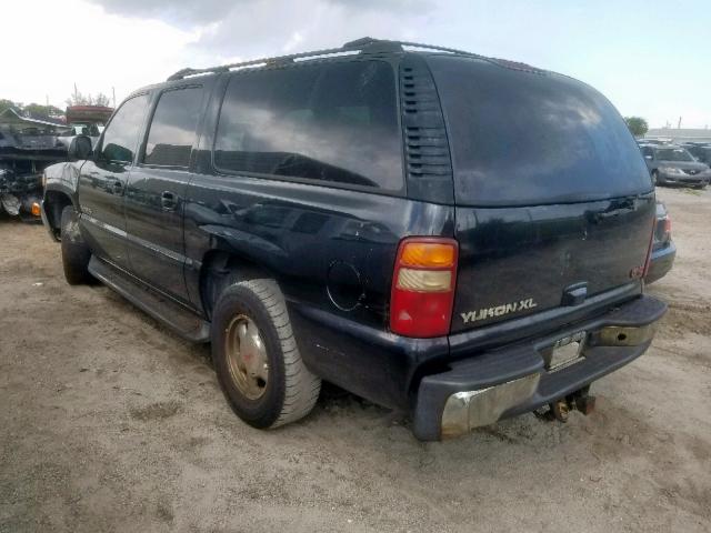 3GKEC16Z22G199693 - 2002 GMC YUKON XL C BLACK photo 3