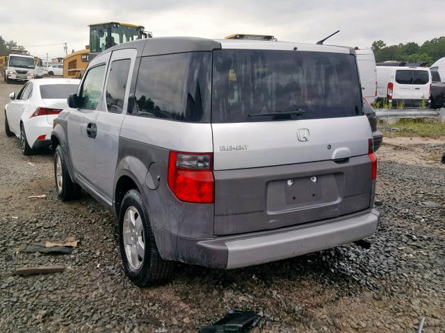 5J6YH27503L031979 - 2003 HONDA ELEMENT EX SILVER photo 3