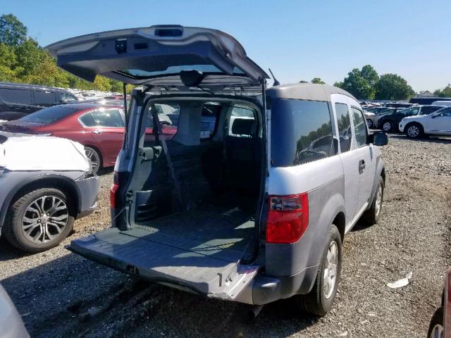 5J6YH27503L031979 - 2003 HONDA ELEMENT EX SILVER photo 4