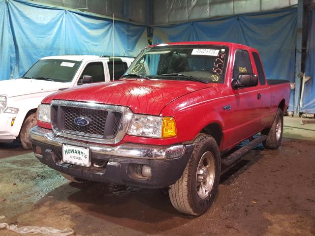 1FTZR45E64TA05572 - 2004 FORD RANGER SUP RED photo 2