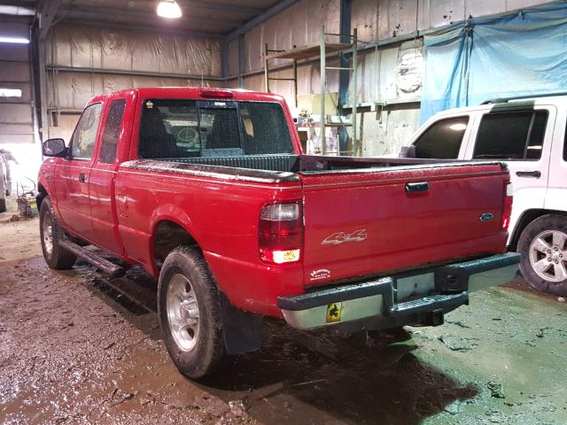 1FTZR45E64TA05572 - 2004 FORD RANGER SUP RED photo 3