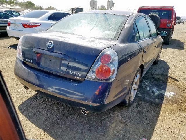 1N4BL11DX6C141730 - 2006 NISSAN ALTIMA SE BLUE photo 4