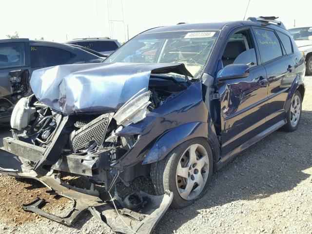 5Y2SL65867Z423625 - 2007 PONTIAC VIBE BLUE photo 2