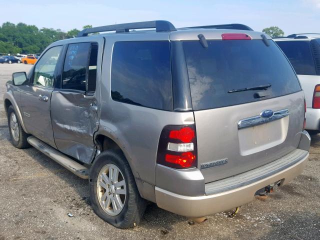 1FMEU64E98UA10898 - 2008 FORD EXPLORER E BEIGE photo 3