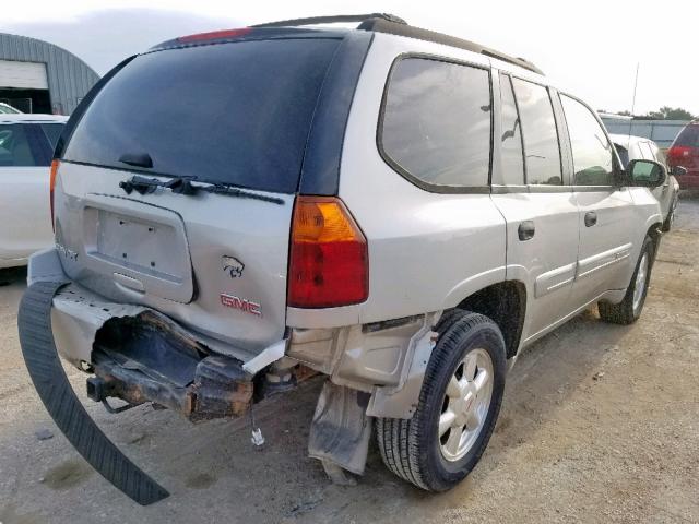 1GKDT13SX42225178 - 2004 GMC ENVOY SILVER photo 4